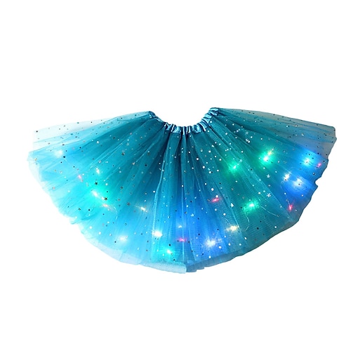 LED-Tüllröcke für Mädchen, leuchtende Damen-Ballett-Karnevals-Festival-Cosplay-Kostüme, leuchten im Dunkeln für leuchtende Party-Dekorationen, Feengeschenke für Kinder Image