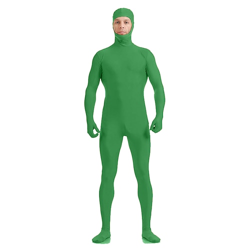 Zentai-Anzüge Ganzkörperanzug Ganzkörperanzug Karnevalskostüm Ganzkörperanzug Herren Damen Sex Einfarbig Elasthan Lycra Kostüm für Halloween Erwachsene Image