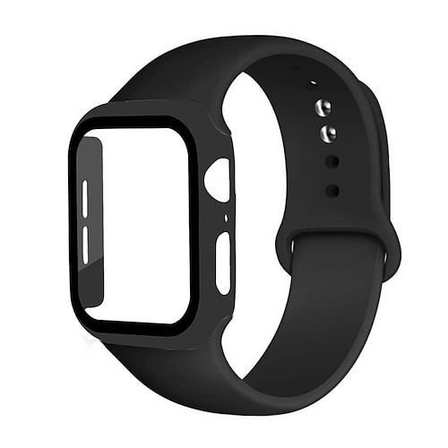 Uhrenarmband für Apple Watch Series 8 7 6 5 4 3 2 1 SE Silikon Ersatz Gurt Atmungsaktiv Sportarmband Armband Image