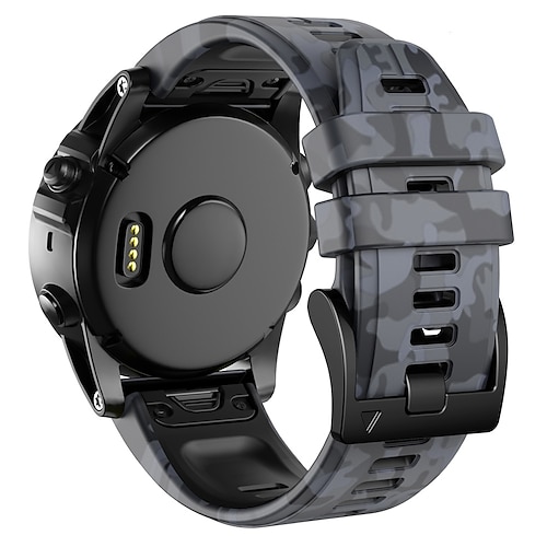 Uhrenarmband für Garmin MARQ Descent G1 Fenix 7 Sapphire Solar / 6 Pro / 5 Plus Forerunner 935 945 Fenix 7X / 6X / 5X / 3 Sapphire Fenix 6X Pro / 5X Plus / 3 HR Silikon Ersatz Gurt 22mm 26mm Image