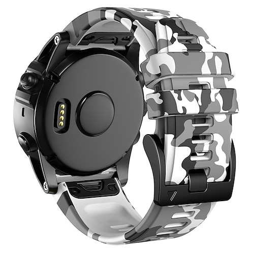 Uhrenarmband für Garmin MARQ Descent G1 Fenix 7 Sapphire Solar / 6 Pro / 5 Plus Forerunner 935 945 Fenix 7X / 6X / 5X / 3 Sapphire Fenix 6X Pro / 5X Plus / 3 HR Silikon Ersatz Gurt 22mm 26mm Image