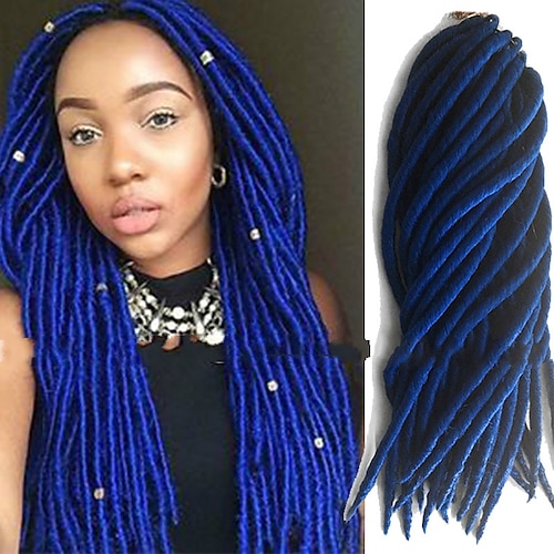 Faux Locs Dreadlocks Nu Locs Box Zöpfe Synthetische Haare Geflochtenes Haar 24 Wurzeln / Packung Image