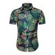 Herren Hemd Hawaiihemd Sommerhemd Aloha-Shirt Frucht Ananas Grafik-Drucke Umlegekragen Grün / Schwarz Weiß Rosa Marineblau Königsblau 3D-Druck Outdoor Strasse Kurze Ärmel Bedruckt Button-Down