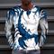 Herren Tiermotiv Skorpion T Shirt Langarm T-Shirt Rundhals Hemd Sport Mode Sportbekleidung Outdoor Urlaub Straße Schwarz Weiß Gelb Herbst Bekleidung S M L XL XXL XXXL 4XL