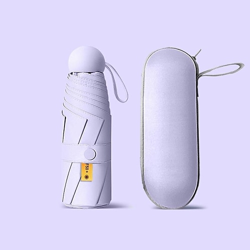 Reise-Sonnenschirm – automatisches Öffnen/Schließen, leicht und tragbar, robuster, wasserdichter Faltsonnenschirm mit UV-Schutz für Sonne und Regen – für Männer und Frauen Image