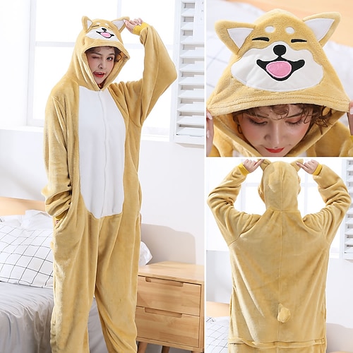 Karnevalskostüm Tier Monster Tiger Karneval Kigurumi-Pyjamas Ausgefallene Kostüme Gruppenkostüm Warm Lustiges Kostüm Bequem Erwachsene Unisex Männer und Frauen Halloween Karneval Leistung Party