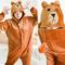 Erwachsene Tier Gruppenkostüm Onesie-Kostüm Faschingskostüme Bär Pika Pika Panda Pyjamas-Einteiler Kigurumi-Pyjamas Lustiges Kostüm Für Herren und Damen Karneval Karikatur