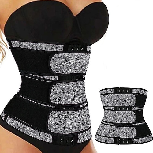 Body Shaper Schweiß Taillentrimmer Saunagürtel Sport Neopren Yoga Fitnessstudio Workout Pilates verstellbar langlebig Gewichtsverlust Bauchfettverbrenner Heißschweiß für Frauen Heimoutfits