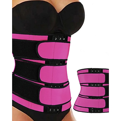 Body Shaper Schweiß Taillentrimmer Saunagürtel Sport Neopren Yoga Fitnessstudio Workout Pilates verstellbar langlebig Gewichtsverlust Bauchfettverbrenner Heißschweiß für Frauen Heimoutfits