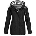 Damen Regenjacke wasserdichte Wanderjacke Hoodiejacke Outdoor winddicht atmungsaktiv schnell trocknend schweißableitend leichte Oberbekleidung Trenchcoat Windjacke Parka Jagd Angeln Klettern