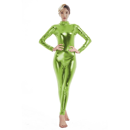 Zentai-Anzüge Cosplay Kostüm Catsuit Karnevalskostüm Ganzkörperanzug Herren Damen Sex Sexy Kostüm Einfarbig Latex Elasthan Lycra Kostüm für Halloween Karneval Maskerade Erwachsene Image