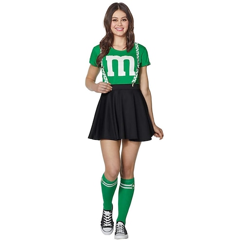 Cheerleader Halloween Cosplay Kostüm Karnevalskostüm Cosplay Sexy Kostüm Erwachsene Damen Karneval Karneval Leistung Party Einfache Halloween-Kostüme Verkleiden