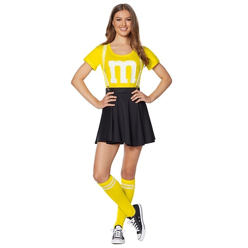 Karnevalskostüm Cheerleader Karneval Cosplay Kostüm Cosplay Sexy Kostüm Erwachsene Damen Karneval Karneval Leistung Party Einfaches Karnevalskostüm Verkleiden