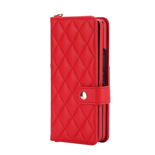 Handy Hülle Handyhüllen Für Samsung Galaxy Z Fold 7 Z Fold 6 Z Fold 5 Z Fold 4 Z Fold 3 Brieftaschenhülle Eckenschutz Stoßfest Retro TPU PU-Leder Image