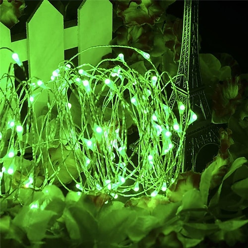 LED Feen Lichterkette Dimmbare Kupferdrahtlichter mit Fernbedienung 50M-500Leds 30M-300Leds 20m-200Leds 10m-100leds für Party Hochzeit Baum Schlafzimmer Dekorationen Image