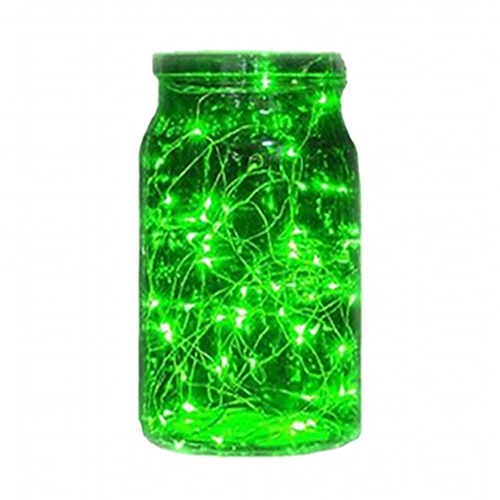 2m LED Lichterketten 100pcs 20leds Kupferdraht leuchtet mehrfarbig für Party Urlaub Hochzeit Home Party Schlafzimmer Geschenk Dekoration Image