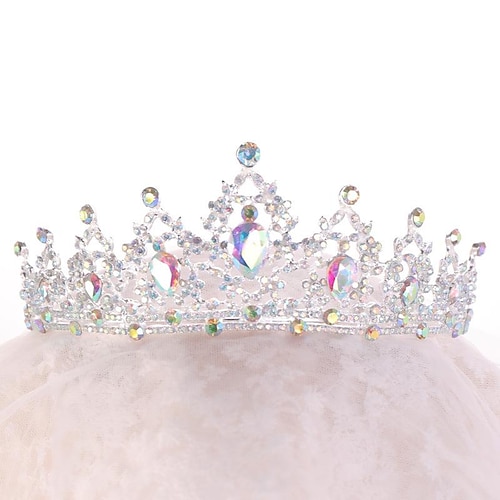 Kristall-Königin-Kronen und Diademe mit Kamm-Stirnband für Frauen und Mädchen Prinzessin-Kronen-Haar-Accessoires für Hochzeit, Geburtstag, Halloween-Kostüm, Cosplay