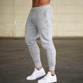 Herren Jogginghose Trainingshose Jogginghose Jogger Trainingshosen Trainingshose Sporthose Tasche Elastische Taille Feste Farbe Leichtgewichtig Casual Täglich Hose sportlich Schwarzine Weiß