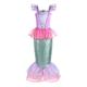 Die kleine Meerjungfrau Kleine Meerjungfrau Meerjungfrau Ariel Aqua Princess Kleid Motto-Party-Kostüm Mädchen Film Cosplay Cosplay Halloween Nur Perücke Rosa Zubehör-Set Lila Zubehör-Set Halloween