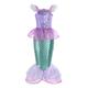 Die kleine Meerjungfrau Kleine Meerjungfrau Meerjungfrau Ariel Aqua Princess Kleid Motto-Party-Kostüm Mädchen Film Cosplay Cosplay Halloween Nur Perücke Rosa Zubehör-Set Lila Zubehör-Set Halloween