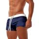 Herren Boardshorts Badeshorts Badehose Schwimmshorts Bademode Badehosen Kordelzug Elastische Taille Tasche mit Reißverschluss Feste Farbe Atmungsaktiv Schnelltrocknend Kurz Casual Täglich Strand