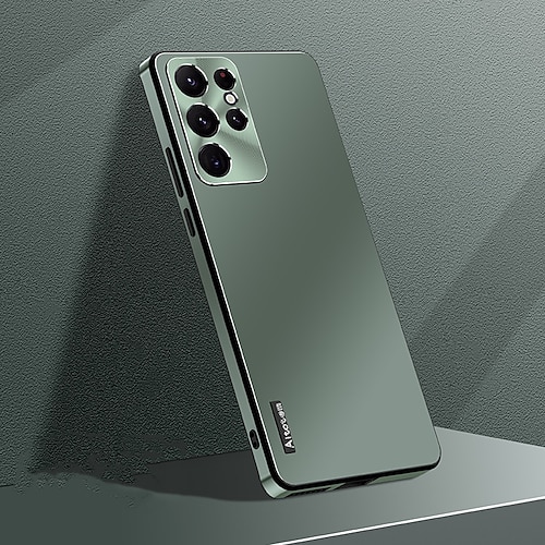 Handy Hülle Handyhüllen Für Samsung Galaxy S23 S22 S21 Ultra Plus Rückseite Mattiert Vollschutz Staubdicht Einfarbig TPU PC Metall Image