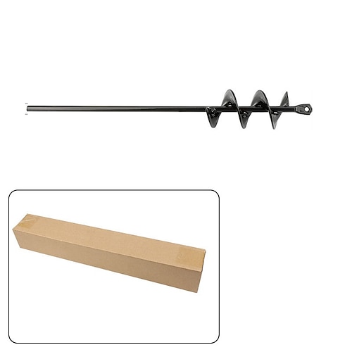 6 Größen Gartenschneckenbohrer Werkzeug Spirallochbagger Erdbohrer Erdbohrer zum Pflanzen von Gartenzäunen Blumenpflanzer Image