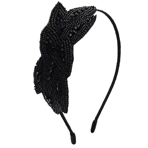 1920er-Jahre-Flapper-Stirnbänder für Damen, 20er-Jahre-Vintage-Kopfbedeckung, Strass-Perlen-Blatt-Haarband, Haar-Accessoire