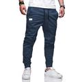 Herren Cargohose Cargohosen Cargohose Jogginghose Jogger Hose Hosen Freizeithose Kordelzug Elastische Taille Elastischer Ärmelbund Glatt Sports Outdoor Laufen Baumwolle Baumwollmischung Strassenmode