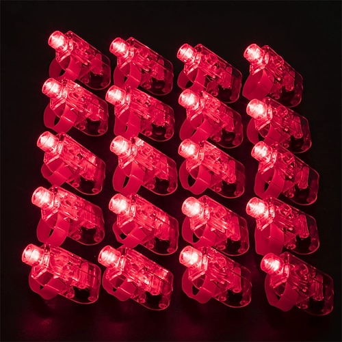 Kinder LED Fingerlichter Geburtstagsfeier Zubehör gemischte Rave Laser Spielzeuge 6 Farben 30/50/60 Stücke Image