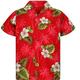 Herren Hemd Hawaiihemd Sommerhemd Knopfhemd Sommerhemd Lässiges Hemd Rosa Rote Blau Purpur Orange Kurzarm Graphic Blumen Umlegekragen Casual Täglich Button-Down Bekleidung Baumwolle Basic Modisch