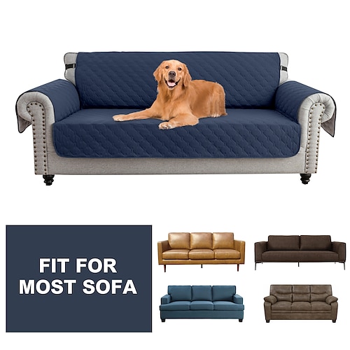 100 % wasserdichter Sofabezug, Sofabezug, Sofabezug, Liegebezug für Hunde, Couchschutz, rutschfester Sofabezug für 1/2/3/4 Kissen, Couch-Liegemöbelschutz für Haustiere, Kinder, Hund Image