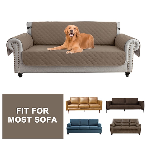 100 % wasserdichter Sofabezug, Sofabezug, Sofabezug, Liegebezug für Hunde, Couchschutz, rutschfester Sofabezug für 1/2/3/4 Kissen, Couch-Liegemöbelschutz für Haustiere, Kinder, Hund Image
