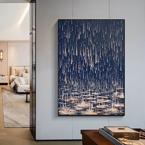 Großes Ölgemälde 100% Handarbeit handgemalte Wandkunst auf Leinwand grau modern abstrakt klassisch Heimdekoration Dekor gerollte Leinwand ohne Rahmen ungedehnt Image