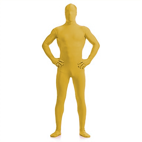 Zentai-Anzüge Ganzkörperanzug Ganzkörperanzug Karnevalskostüm Ganzkörperanzug Herren Damen Perücken für schwarze Frauen Voller Rücken Oxford Rohkante Einfarbig Elasthan Lycra Kostüm für Weihnachten Image