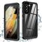 Handyhülle für Samsung Galaxy S24 S25 Ultra Ganzkörperhülle klare Hülle mit Displayschutz klar wasserdicht transparent TPU PC