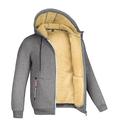 Herren Hoodie Jacke Windjacke für Wanderer Fleecejacke für Wanderer Draussen Windundurchlässig Warm Atmungsaktiv Leicht Oberbekleidung Winterjacken Trench Coat Angeln Klettern Laufen Weinrot