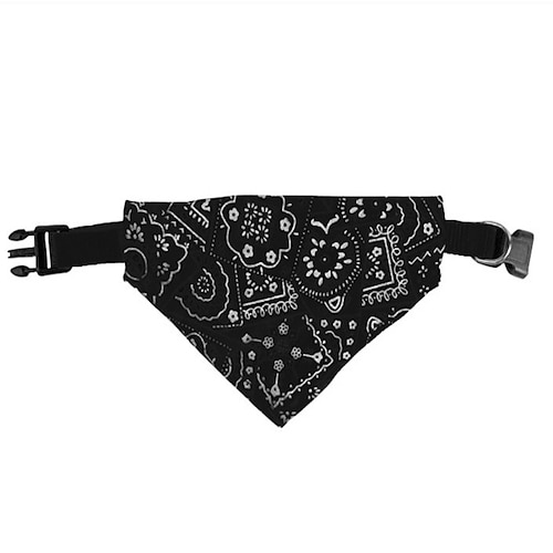 verstellbarer Hip-Hop-Stil Hund Katze Bandana Schal Kragen Haustier Halstuch wasserdichtes Speicheltuch Baumwolle Dreieck Handtuch Hund Dekor Image