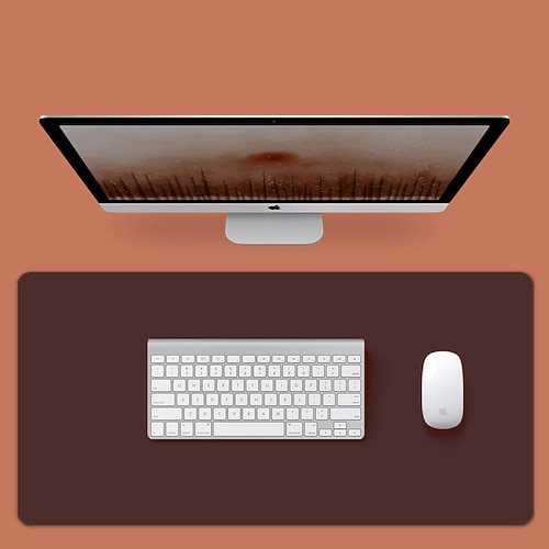 Einfaches Mauspad 35.417.70.08 Zoll Rutschfest WASSERDICHT Leder Mauspad für Computer Laptop PC B¨¹ro Zuhause Spielen Image
