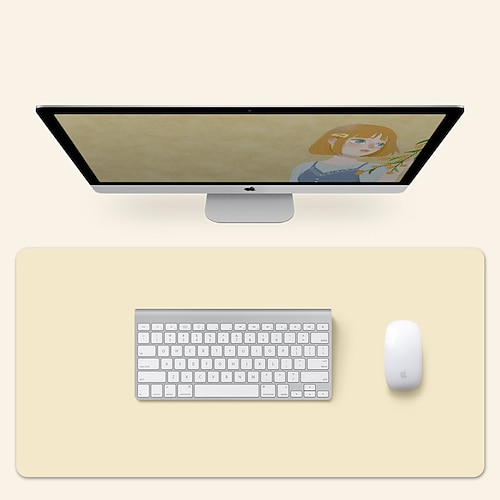 Einfaches Mauspad 35.417.70.08 Zoll Rutschfest WASSERDICHT Leder Mauspad für Computer Laptop PC B¨¹ro Zuhause Spielen Image