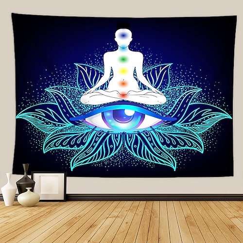 indische sieben chakra meditation wandteppich yoga studio wandteppich raumdekoration innerer frieden wandteppich reiki spirituelles heilendes geschenk Image