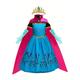 Frozen Märchen Prinzessin Anna Blumenmädchen Kleid Motto-Party-Kostüm Tüll-Kleider Mädchen Film Cosplay Cosplay Halloween Blau 1 Blau Halloween Karneval Maskerade Kleid Zubehör-Set