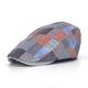 Herren Hut Baskenmütze Komfort Warm Atmungsaktiv Outdoor Strasse Täglich Bedruckt Geometrisch Plaid