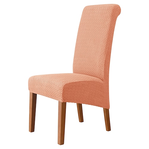 Stuhlhussen für Esszimmerstühle, Stretch-Stuhlbezug, Burgunderrot, Schwarz, Grün, Spandex, Jacquard, Schutzbezüge für Hochlehner, Sitzbezug mit Gummiband für Esszimmer, Hochzeit, Zeremonie, Bankett Image