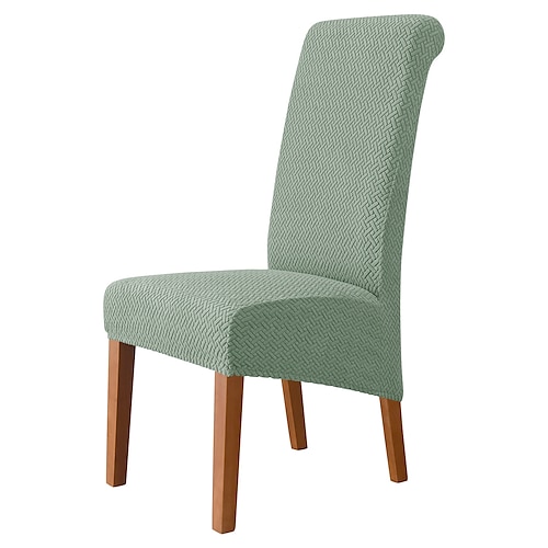 Stuhlhussen für Esszimmerstühle, Stretch-Stuhlbezug, Burgunderrot, Schwarz, Grün, Spandex, Jacquard, Schutzbezüge für Hochlehner, Sitzbezug mit Gummiband für Esszimmer, Hochzeit, Zeremonie, Bankett Image