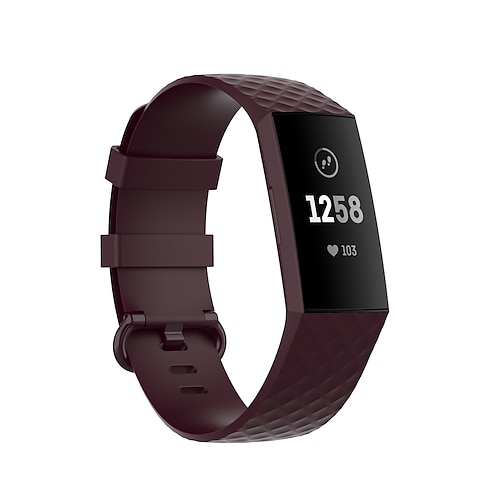 Smartwatch-Band für Fitbit Charge 4 / Charge 3 / Charge 3SE Weiches Silikon Smartwatch Gurt Metallverschluss Verstellbar Atmungsaktiv Sportarmband Ersatz Armband Image