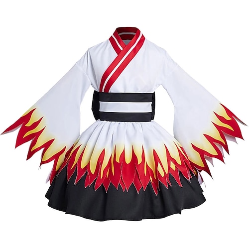 Kamado Tanjirou Rengoku Shinjurou Anime Outfits Maskerade Cosplay-Anzüge Kostüm Für Damen Erwachsene Image