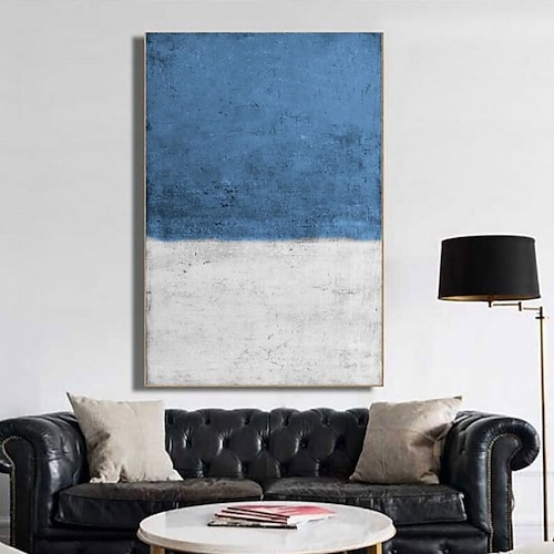 Hang-Ölgemälde Handgemalte Vertikal Abstrakt Landschaft Zeitgenössisch Modern Ohne Innenrahmen (ohne Rahmen) Image