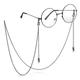 Brillenkette für Damen, schwarzer Gothic-Fledermaus-Mond-Anhänger, Brillenbandhalter, Lanyards