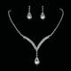 1 Set Schmuckset Tropfen-Ohrringe For Damen Synthetischer Diamant Hochzeit Party Geschenk Strass Vintage-Stil Geometrisch Gliederkette Tropfen Träne